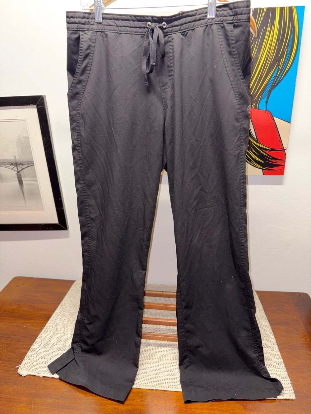 Healing Hands Purple Label Taylor Scrub Pants Black Large